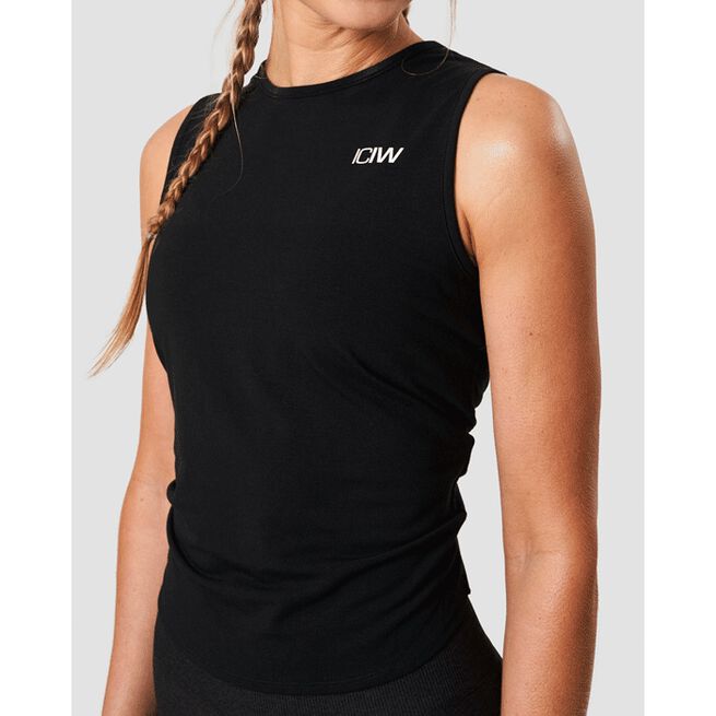 Empowering Open Back Tank, Black, L  Empowering Open Back Tank, Black