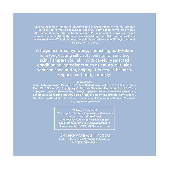 Fragrance Free Body Lotion, 245 ml