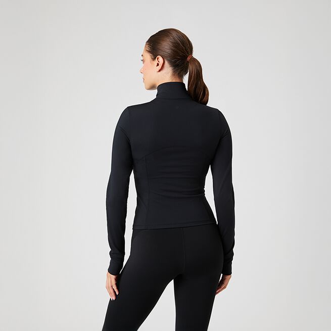 Borg Soft Zip Midlayer, Black Beauty, L  Borg Soft Zip Tröja Svart