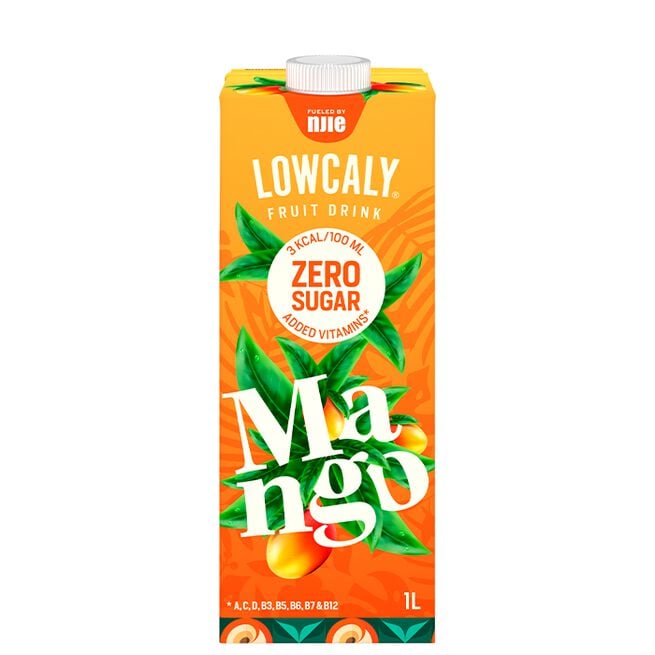 Lowcaly Fruit Drink, 1000 ml, Mango Lowcaly Fruktdrikk 1000 ml Mango