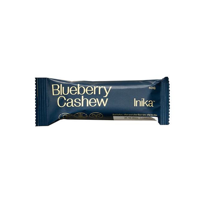 Blueberry Cashew Bar 40 g  Blåbær Cashew Bar 50 g