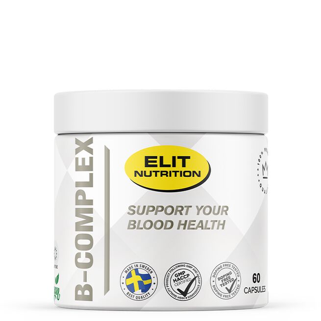 ELIT Vitamin B-Complex, 60 caps ELIT Vitamin B-Kompleks 60 kapsler