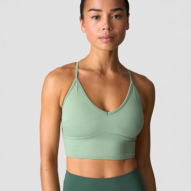 Nimble Adjustable Strappy Sports Bra, Light Moss, L  Nimble Sport-BH Lys Mosegrønn