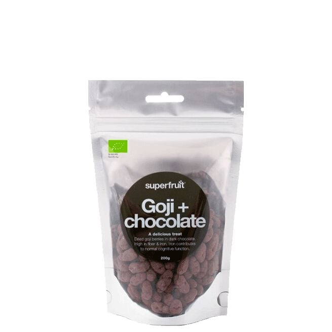 Gojibär Choklad EKO, 200 g Superfruit Gojibær Sjokolade ØKO, 200 gram