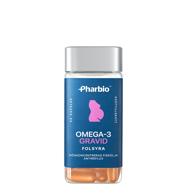 Pharbio Omega-3 Gravid 50 kapslar