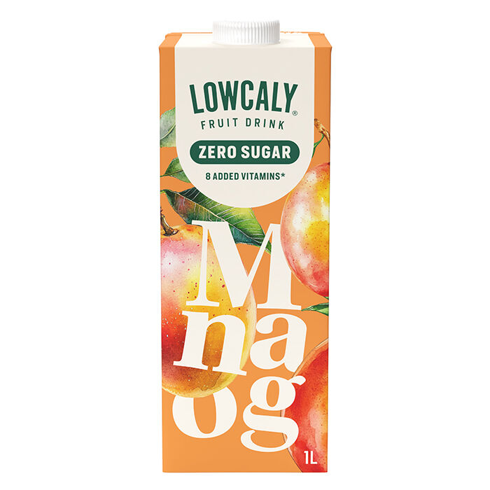 Lowcaly Fruktdrikk 1000 ml Mango