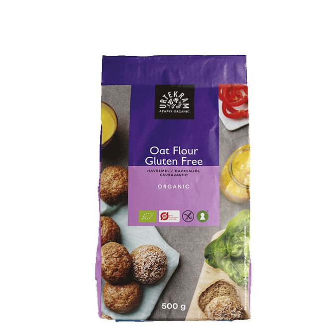 Glutenfritt Havremjöl Urtekram Havremel Uten Gluten 500 gram