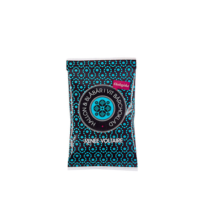 Hallon & Blåbär i Vit Bärchoklad 45 g Bringebær & Blåbær i Hvit Bærsjokolade 45 g