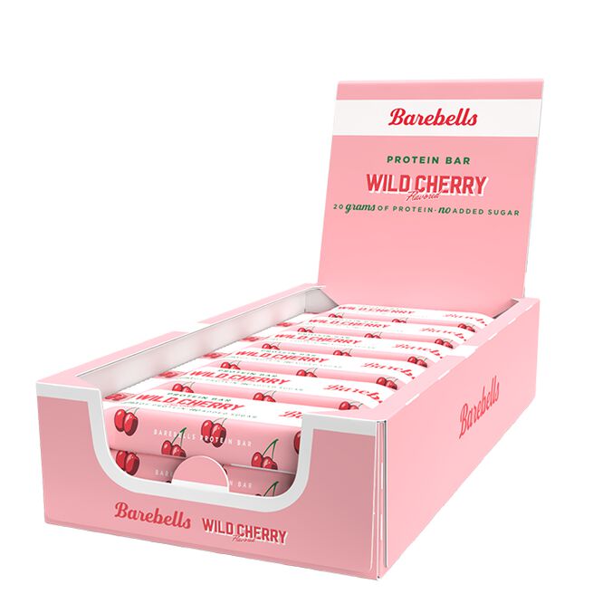 12 x Barebells Protein Bar, 55 g, Wild Cherry 12 x Barebells Proteinbar 55 g Wild Cherry