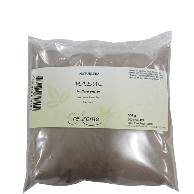 Rasul tvållerapulver 500 gram Rasul Lava Clay, 500 gram