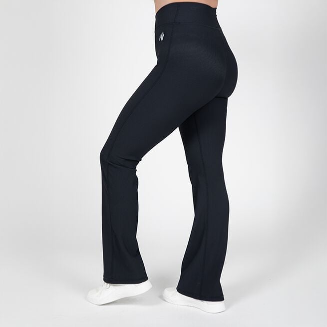 Carmen Flared Leggings, Black, XS  Carmen Utsvingte Treningstights Svart