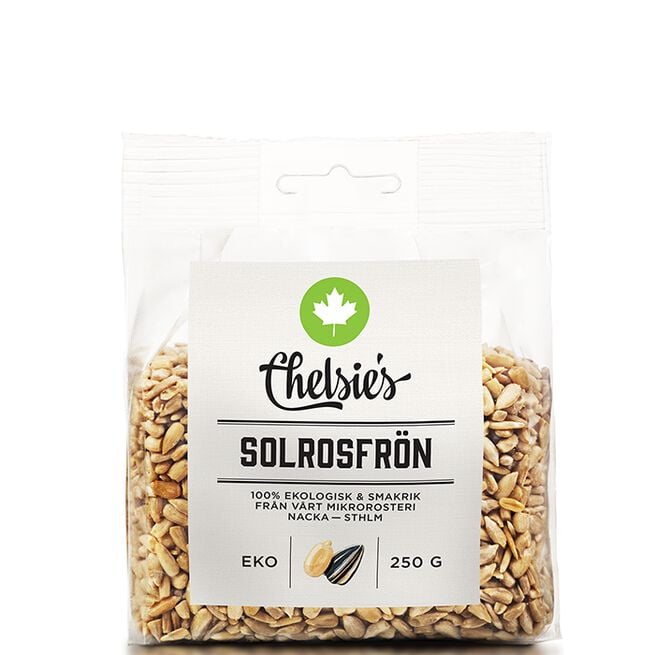 Chelsies Organic Gourmet Products Solrosfrön 250 g Solsikkefrø 250 g