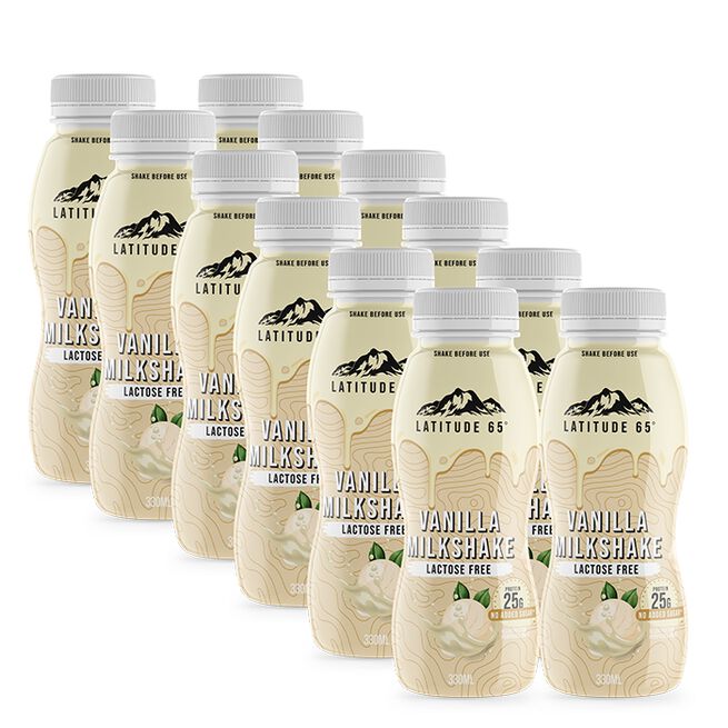 12 x Latitude 65 Protein Milkshake 330 ml Vanilj 12 x Latitude 65 Protein Milkshake 330 ml Vanilj