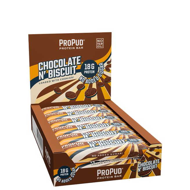 12 x ProPud Protein Bar, 55 g, Chocolate N' Biscuit 12 x Proteinbar 55 g Chocolate N' Biscuit