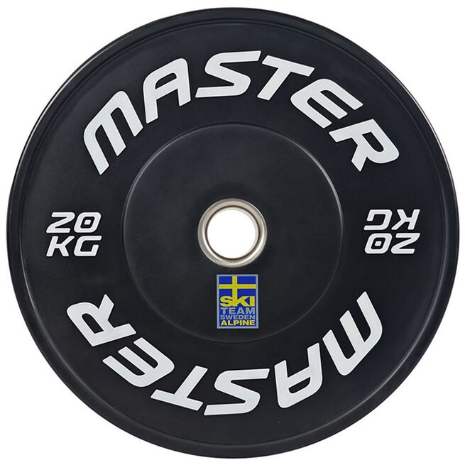 Master Fitness Bumper Ski Black, 20 kg Bumpervekter Ski Svart