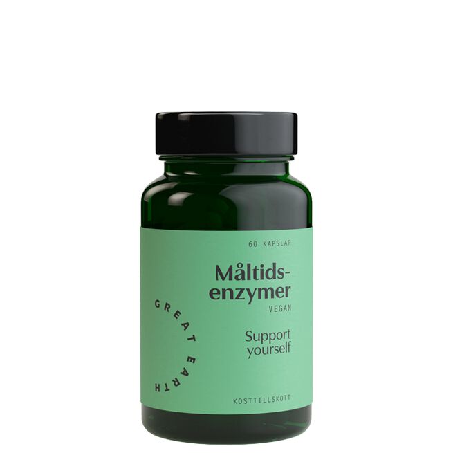 Måltidsenzymer 60 kapslar Vegan Enzymes, 60 kapsler