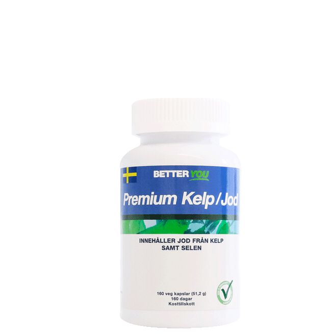 Premium Kelp/Jod, 160 kapslar Better You Premium Kelp/Jod 160 kapsler