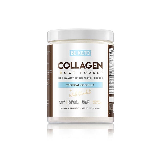 KETO Collagen +MCT 300 g Tropical Coconut & White Chocolate  KETO Collagen +MCT 300 g Tropical Coconut & White Chocolate