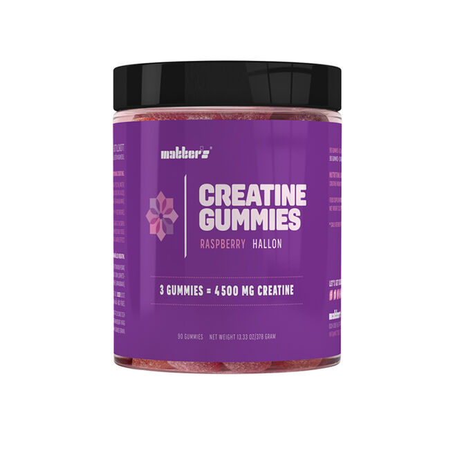 Matters Creatine 4.5g 90 Gummies Hallon Kreatin Gummies 90 stk Bringebær 4,5 g