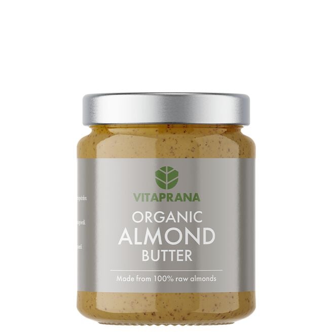 Organic Raw Almond butter, 250 g  Økologisk Raw Mandelmør 250 g