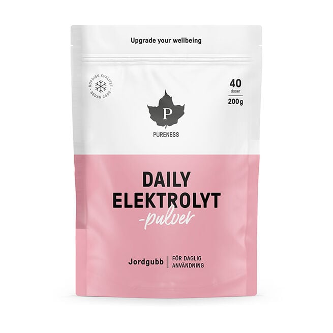 Daily Elektrolytpulver Jordgubb 200 g Daily Elektrolyttpulver Jordbær 200 g