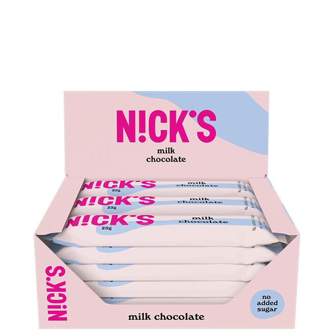 15 x NICKS Milk Chocolate 25 g 15 x NICKS Sjokoladebarer 25 g Milk Chocolate