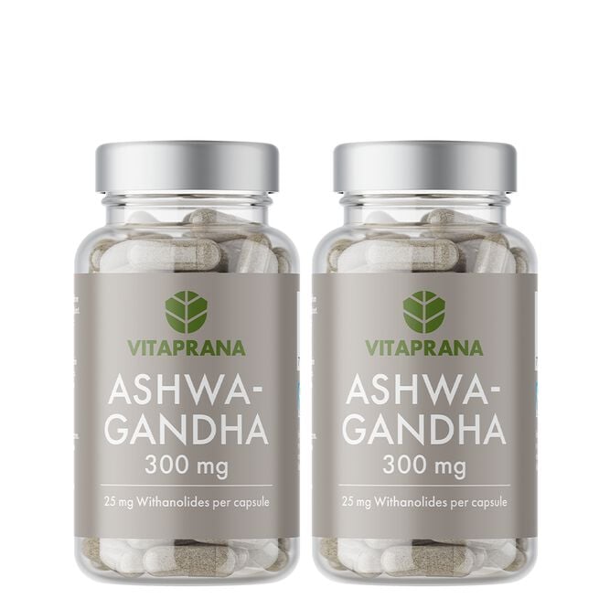 2 x Ashwagandha 300mg, 80 caps Vitaprana