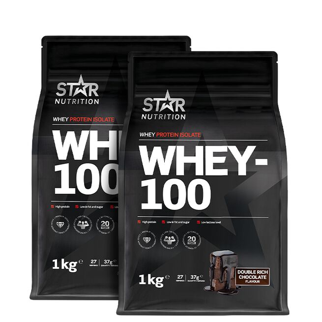 Mix&Match: 2 x Whey-100 Myseprotein 1 kg Mix&Match: 2 x Whey-100 Myseprotein 1 kg