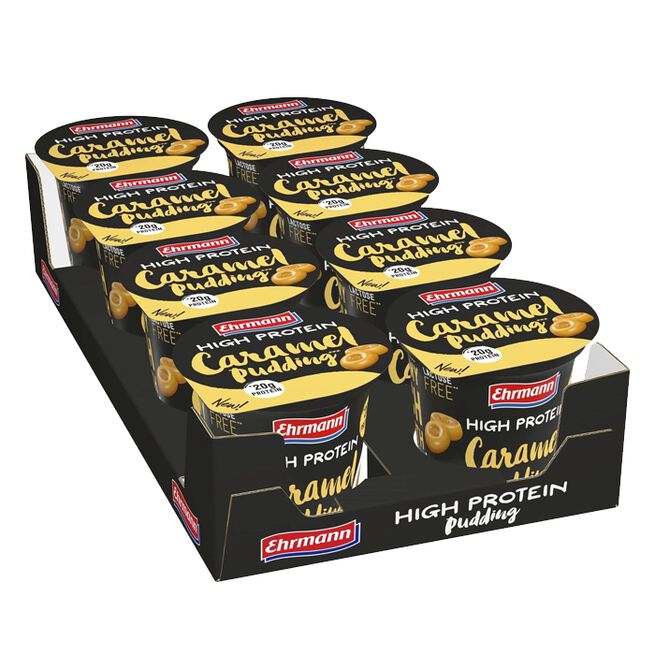 8 x Ehrmann Protein Pudding, 200 g, Caramel 8 x Ehrmann Protein Pudding, 200 g Caramel