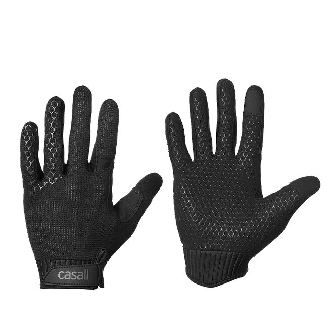 Casall Exercise Glove, Long fingers, Black Treningshansker Unisex
