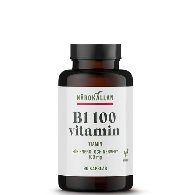 B1 100 mg 90 kapslar B1 100 mg 90 kapsler