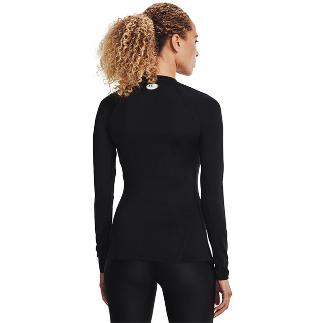 HeatGear Authentics Comp LS, Black, L  HG Armour Comp Mock Treningsgenser Svart