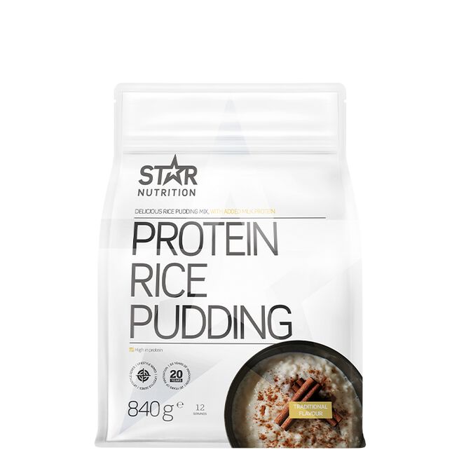 Protein Rice Pudding, Traditional Flavour, 840g Protein Rice Pudding, Traditional Flavour, 840g Kort Dato Traditional Flavour