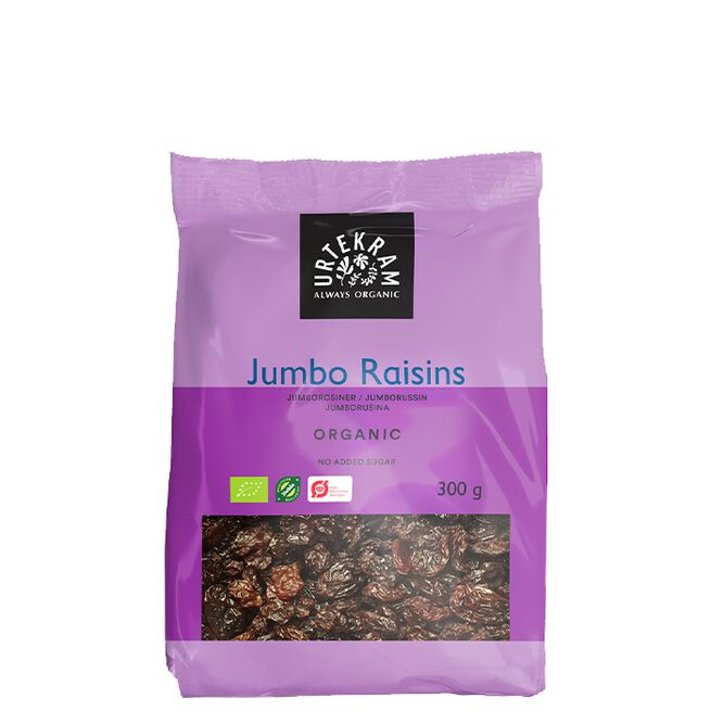 Urtekram Jumborussin 300 g Jumborosiner 300 g