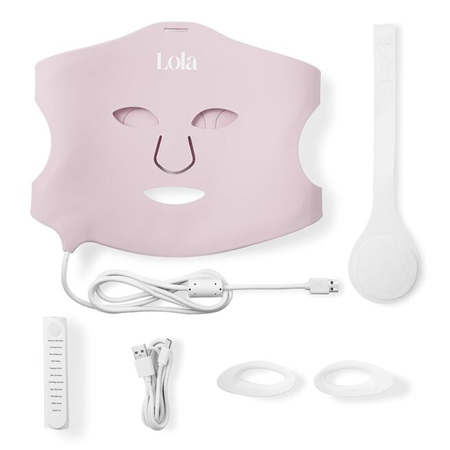 Lola Glow Led Mask Pink Glow LED Ansiktsmaske Rosa