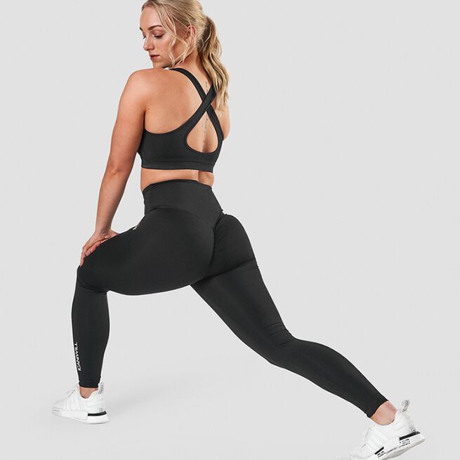 Scrunch V-shape Tights, Black, L  Scrunch V-shape Tights, Black