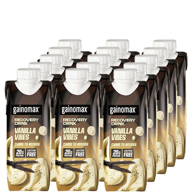 15 x Gainomax Recovery Chocolate 250 ml 15 x Gainomax Recovery Drink 250 ml Choklad