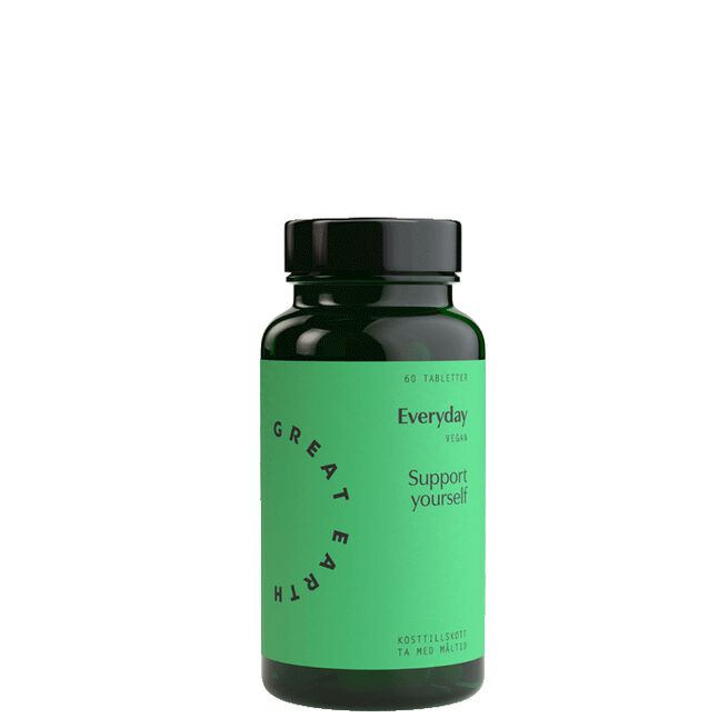Great Earth Everyday 60 tabletter Everyday Multivitamin + Fordøyelsesenzym 60 tabletter