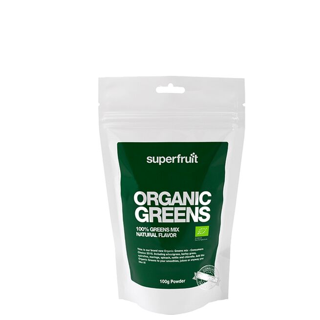 Organic Greens Pulver ØKO, 300 g Organic Greens Pulver EKO 300 g