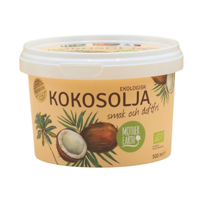 &Oslash;kologisk Kokosolje N&oslash;ytral Smak & Lukt 500 ml