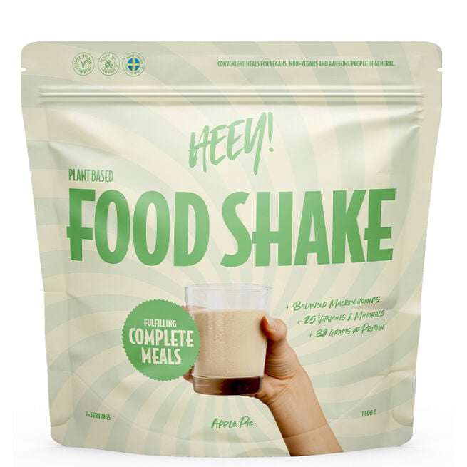 Heey! Vegansk Food Shake Måltidsersättning Äppelpaj 1400 g Vegansk Food Shake Måltidserstatning 1400 g Eplepai