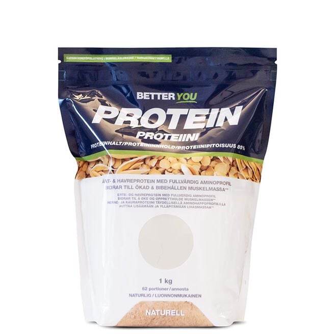 Better You Ärt och Havreprotein 1 kg Naturell Erte- og havreprotein 1 kg Naturell Smaklös