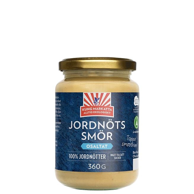 Jordnötssmör Utan Salt 360 g Peanøttsmør Uten Salt 360 gram