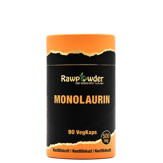 Rawpowder Monolaurin 500 mg 90 kapslar Monolaurin 500 mg 90 kapsler