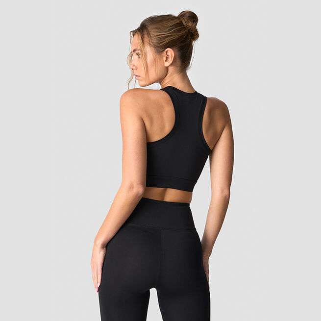 ICIW Contrast Sports Bra, Black Contrast Sports-BH Svart