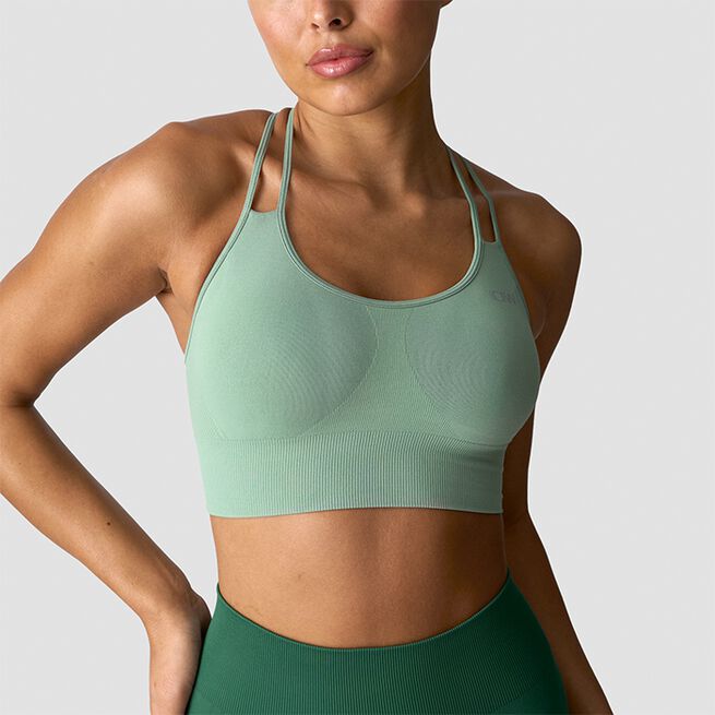 Define Seamless Sports Bra, Light Moss, L  Define Seamless Sport-bh Lysgrønn
