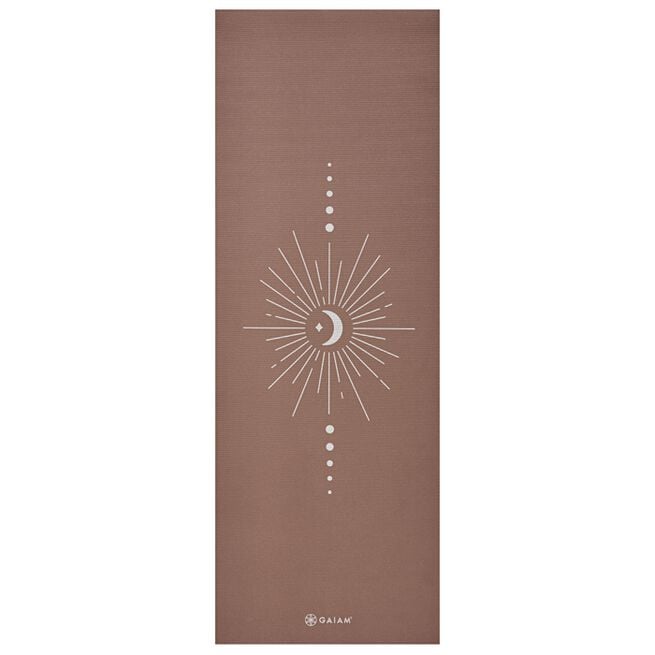 Gaiam Cinnamon Vision Yoga Mat Classic Printed 5 mm Vision Yogamatte 5 mm Brun