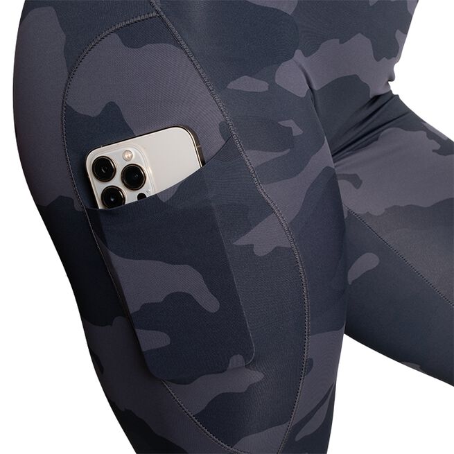 High Waist Leggings, Dark Camo, XS  High Waist Leggings, Dark Camo