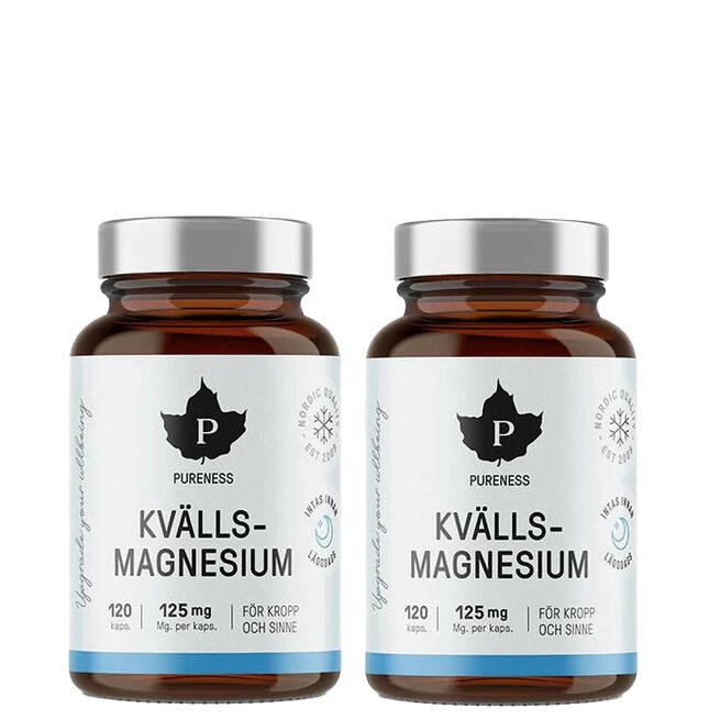 2 x Kveldsmagnesium 120 kapsler 2 x Kveldsmagnesium 120 kapsler