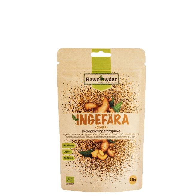 Ingefærpulver ØKO, 125 g Økologisk Ingefærpulver 125 g